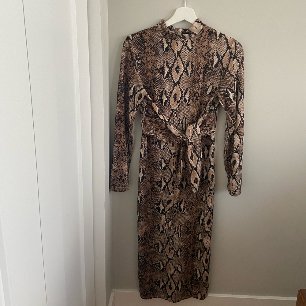 Shein snake print dress